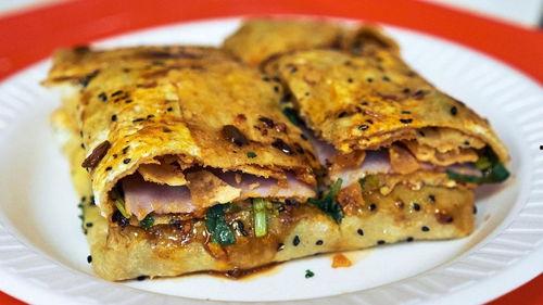 热门美食瓜花煎饼视频